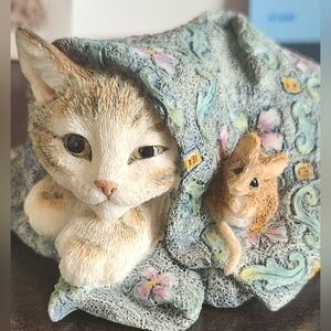 Country Artists Kitten With Mouse #01446 Figurine